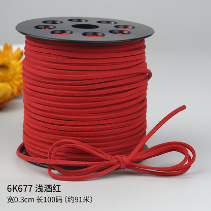 Braided Suede Cord – DIY Decorative Rope for Crafts, Leather & Tassels