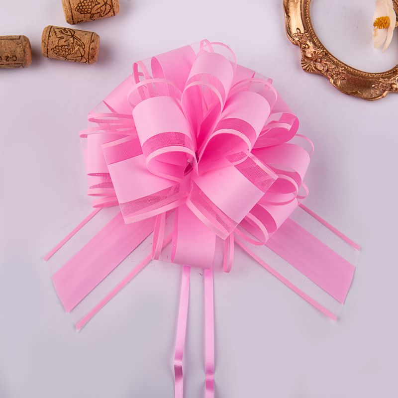 Natural Color Organza Ribbon – Solid Color Curling Ribbon for Bouquets & Gifts 20pcs