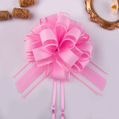 Natural Color Organza Ribbon – Solid Color Curling Ribbon for Bouquets & Gifts 20pcs