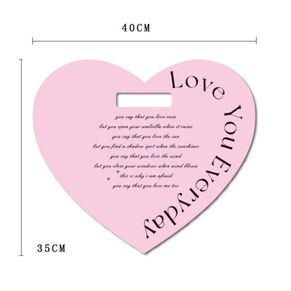 Valentine's Day new romantic heart-shaped handheld design single box florist packaging