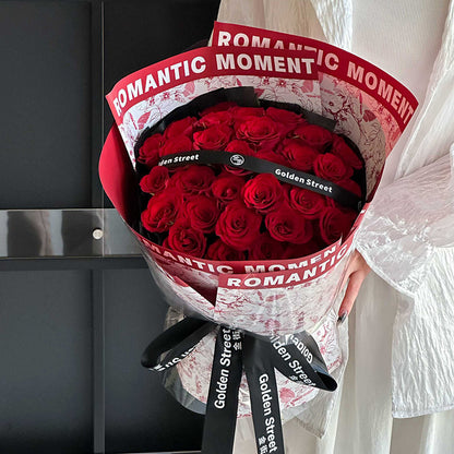 Valentine’s Day Bouquet Gift Wrapping Paper – Waterproof Flower Paper – 20 Sheets