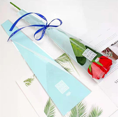 Single bag single rose packaging sleeve bag transparent opp,45×13×4CM