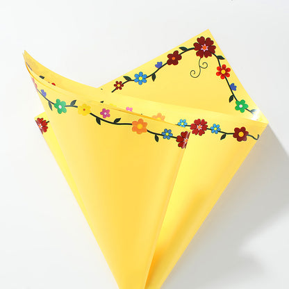 Creative Colorful Flower Wrapping Paper – Waterproof Bouquet Paper – 20 Sheets