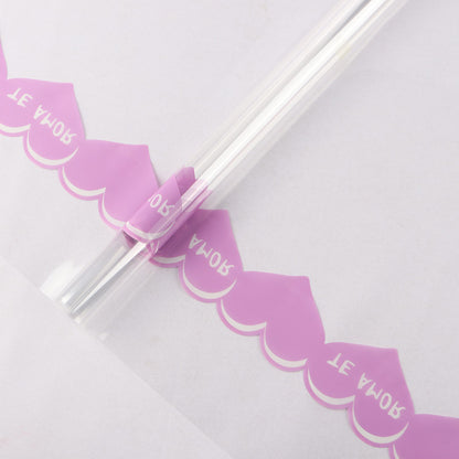 Love Heart to Heart Waterproof Wrapping Paper Flower Packaging