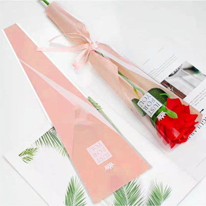 Single bag single rose packaging sleeve bag transparent opp,45×13×4CM