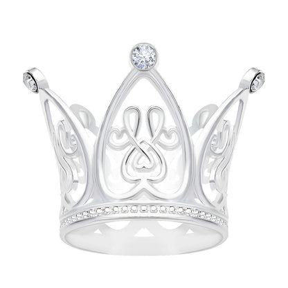 Mini Alloy Crown Cake Topper with Heart