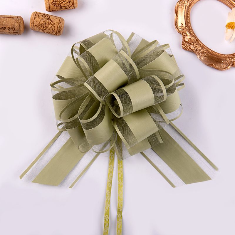 Natural Color Organza Ribbon – Solid Color Curling Ribbon for Bouquets & Gifts 20pcs