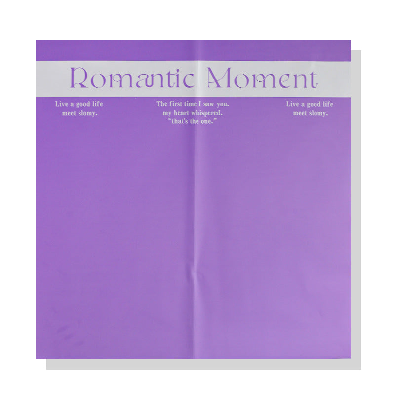 New waterproof thickened romantic moment flower wrapping paper