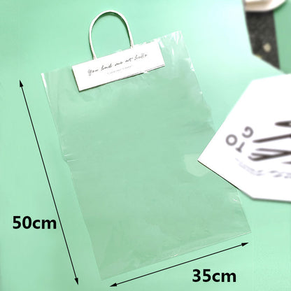 Transparent handbag flower bag floral packaging bouquet bag opp single bag