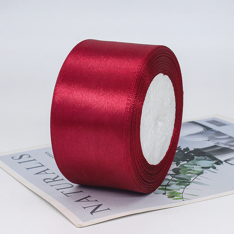 5cm Satin Ribbon Holiday Celebration Decoration Ribbon,25 yards