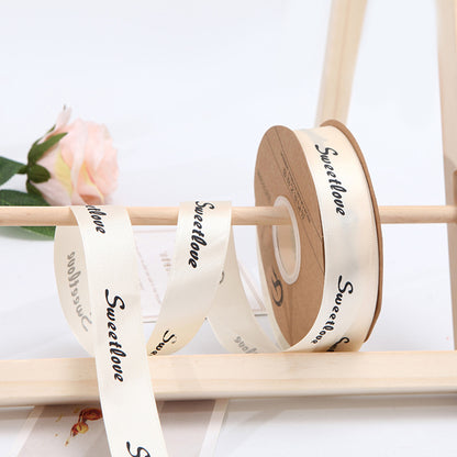 【Always】2.5CM Flower Ribbon Flower Packing Materials Cake Baking Ribbon New Ribbon,40Yards