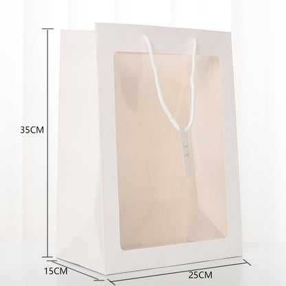 Transparent Window Bags Gift Gift Boxes Flower Bouquet Packaging Bags