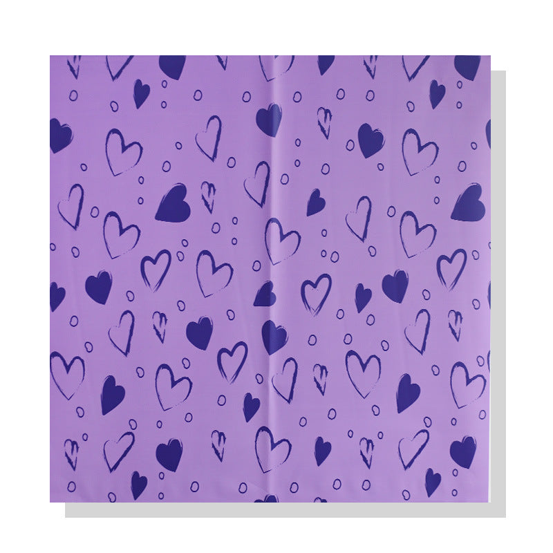 New Valentine's Day festival flower wrapping paper heart heart love bouquet paper waterproof floral packaging