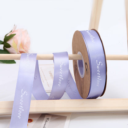 【Always】2.5CM Flower Ribbon Flower Packing Materials Cake Baking Ribbon New Ribbon,40Yards