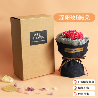 Eternity Flower Gift Rose Bouquet Dried Flower Simulation Soap Flower