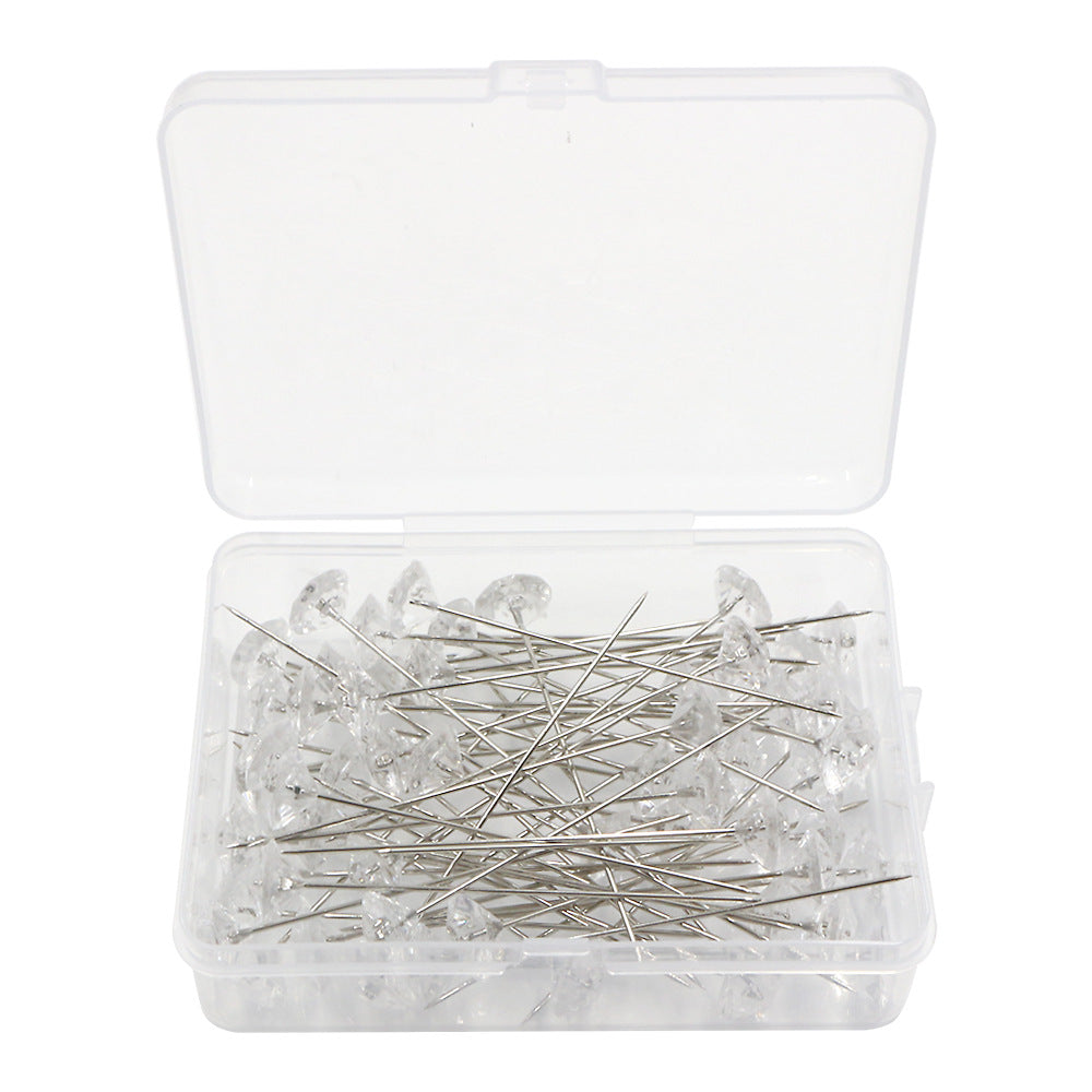 Clear Acrylic Diamond Pin – Hair, Veil & Bouquet Fixing Pin for Accessories