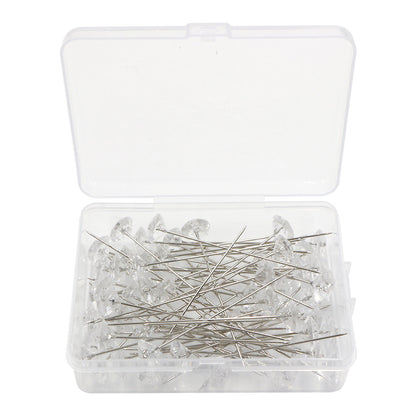 Clear Acrylic Diamond Pin – Hair, Veil & Bouquet Fixing Pin for Accessories