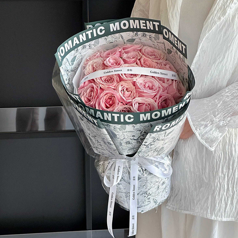 Valentine’s Day Bouquet Gift Wrapping Paper – Waterproof Flower Paper – 20 Sheets