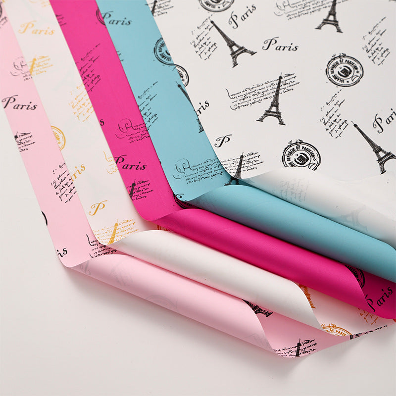 Eiffel Tower Wrapping Paper Pack 20 (57x57cm).