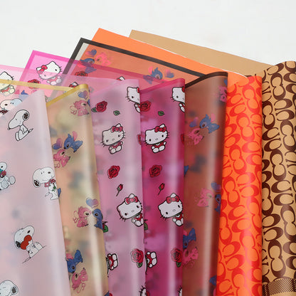 Luxury Plastic Flower Wrapping Paper – Premium Gift & Bouquet Paper – 20 Sheets