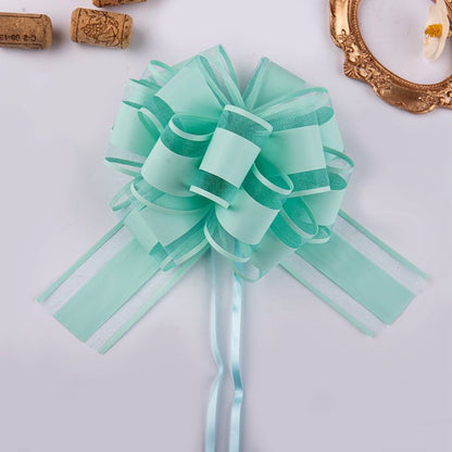 Natural Color Organza Ribbon – Solid Color Curling Ribbon for Bouquets & Gifts 20pcs