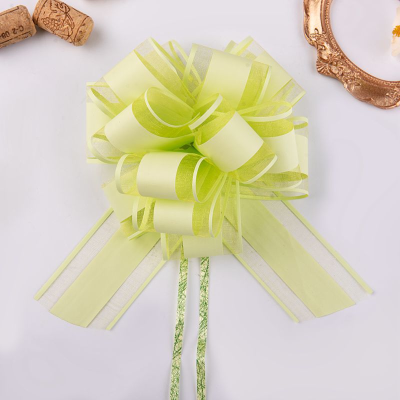 Natural Color Organza Ribbon – Solid Color Curling Ribbon for Bouquets & Gifts 20pcs