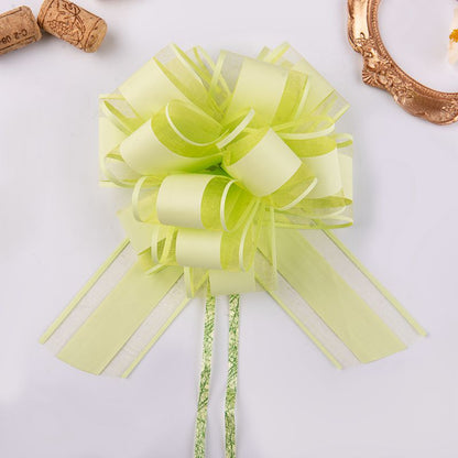 Natural Color Organza Ribbon – Solid Color Curling Ribbon for Bouquets & Gifts 20pcs