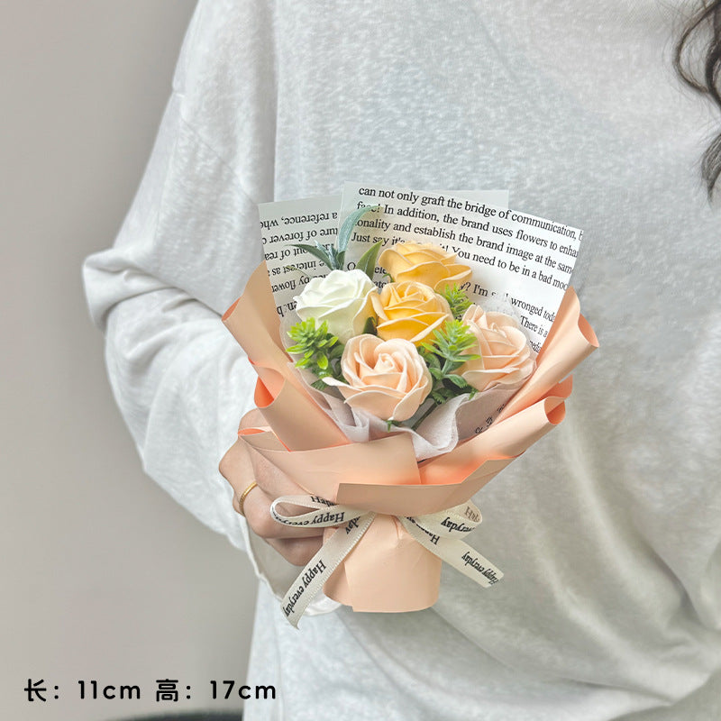 Soap Flower Gift Bouquet Perpetual Flower Simulation Flower