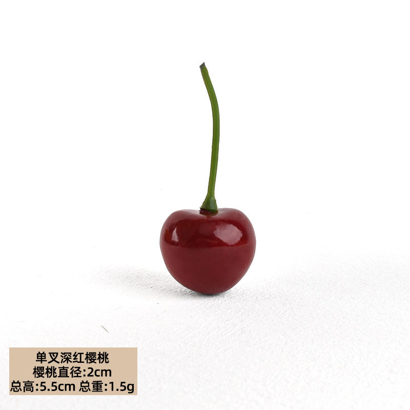 Artificial Foam Cherry Fruit – Home Decor, Shop Display & Photography Prop 20pcs