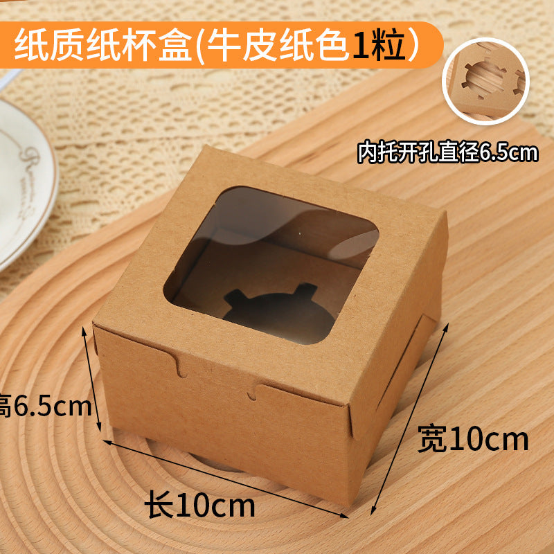 Cupcake Boxes with Holders, 10 pcs Cupcake Carrier with Handle Insert Display Window