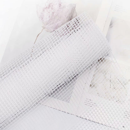 Korea square mesh veil plain lattice mesh floral hard veil florist supplies flower packing materials