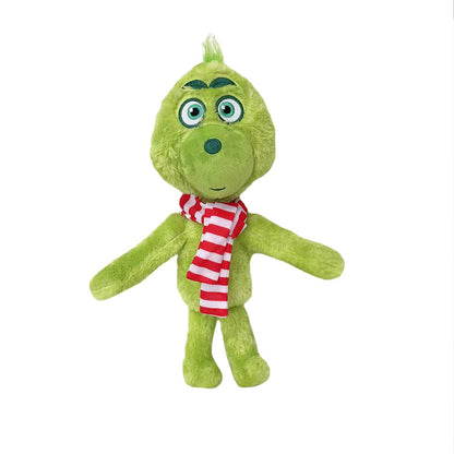 New Grinch Green Monster Plush Toy, Small Stuffed Doll with Dog, Christmas & Birthday Gift for Kids