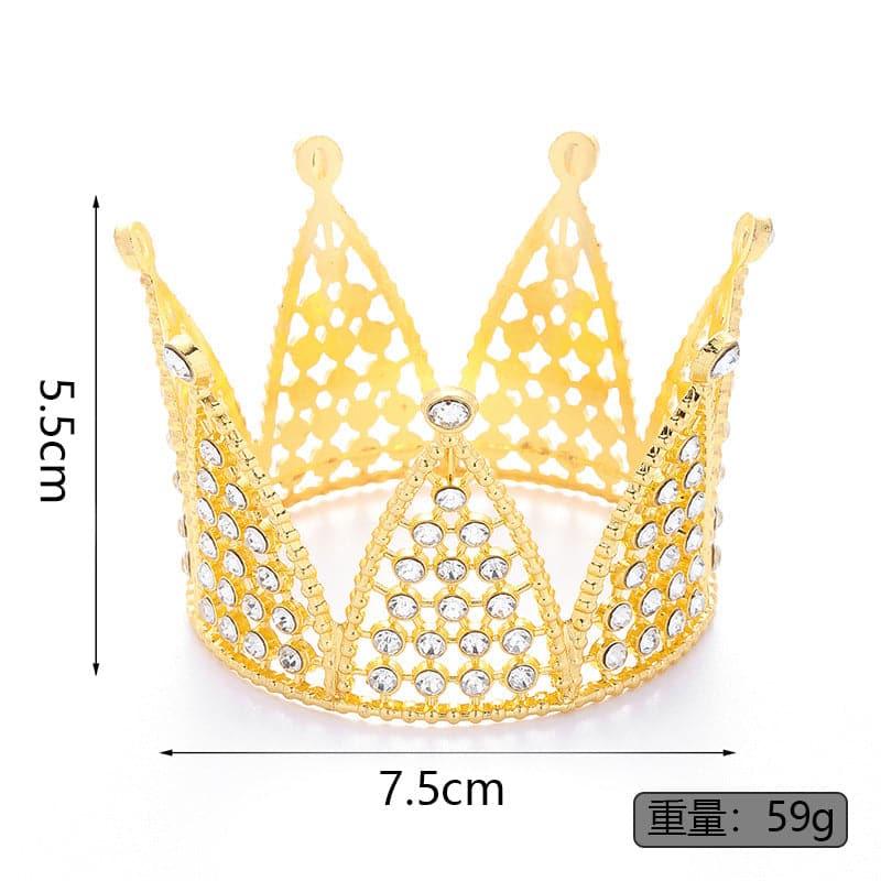 Alloy Gold Cake Decoration Small Crown - Huayi Flower Wraps