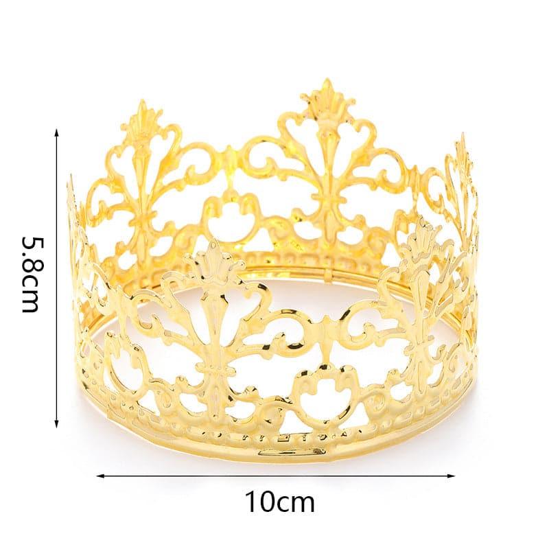 Alloy Gold Cake Decoration Small Crown - Huayi Flower Wraps