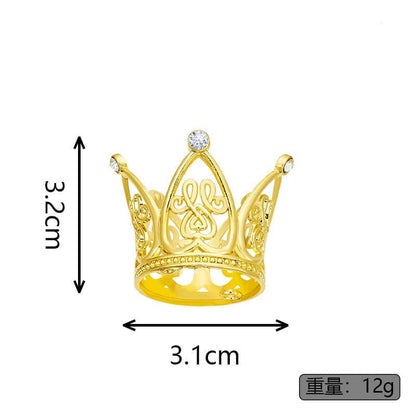 Alloy Gold Cake Decoration Small Crown - Huayi Flower Wraps