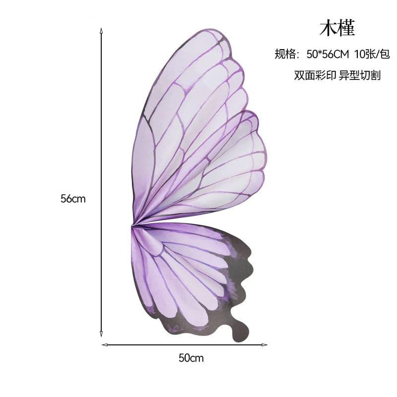 Butterfly Series Wrapping Paper Floral Bouquet Wrapping Paper Waterproof Paper,50*60cm - Huayi Flower Wraps