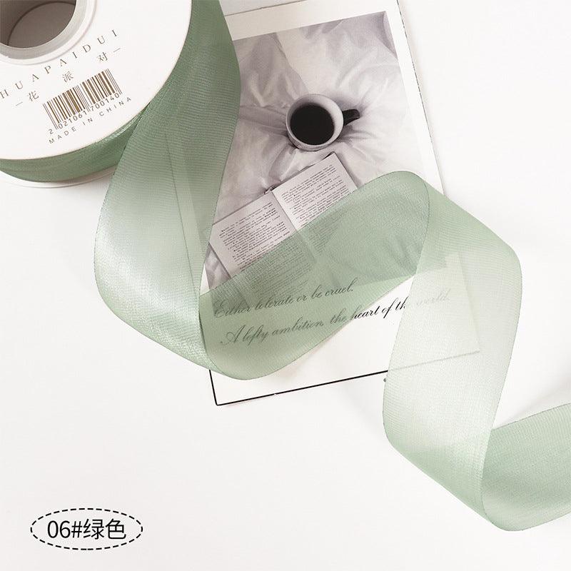 Caron Solid Color Silk Ribbons Flowers Gifts Handmade Diy Decorative Ribbons.