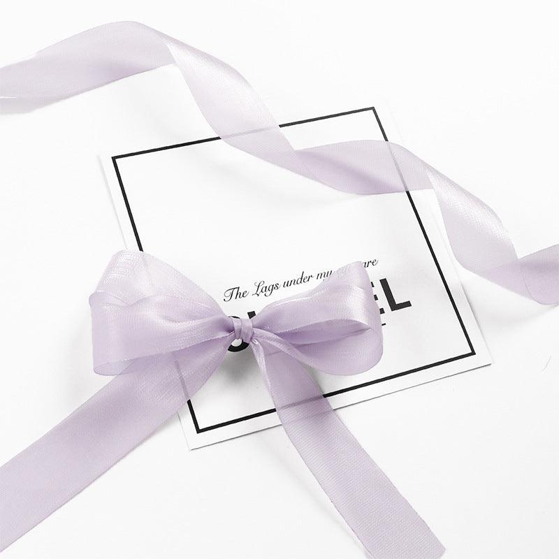Caron Solid Color Silk Ribbons Flowers Gifts Handmade Diy Decorative Ribbons.