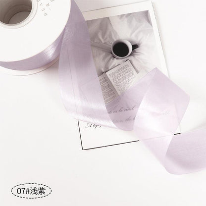 Caron Solid Color Silk Ribbons Flowers Gifts Handmade Diy Decorative Ribbons.