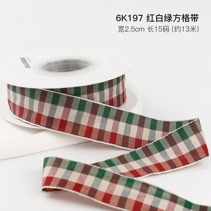 Christmas Gift Ribbon Gift Wrapping Diy Hot Stamping Ribbon - Huayi Flower Wraps