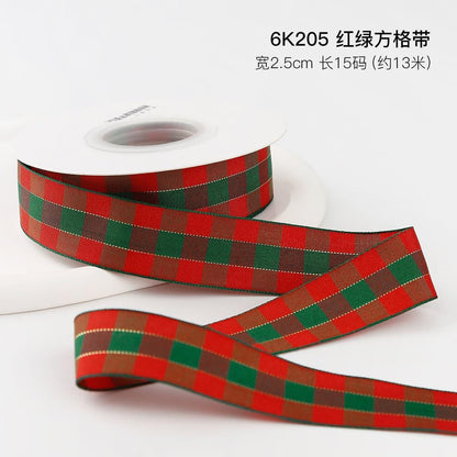 Christmas Gift Ribbon Gift Wrapping Diy Hot Stamping Ribbon - Huayi Flower Wraps