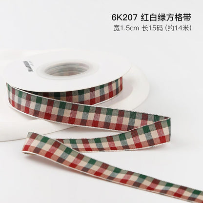 Christmas Gift Ribbon Gift Wrapping Diy Hot Stamping Ribbon - Huayi Flower Wraps