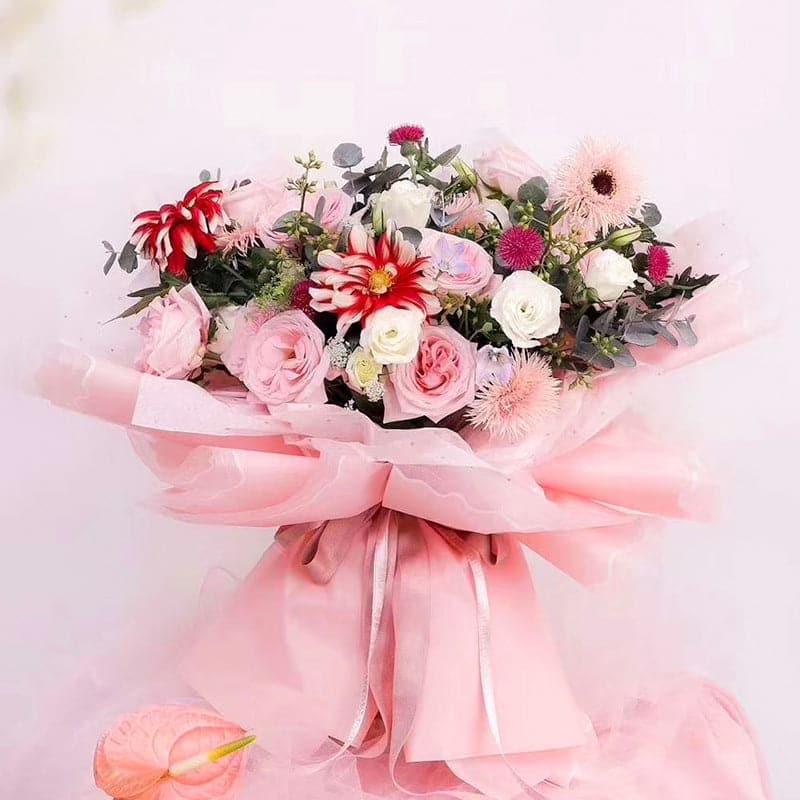 Coastline Waterproof Flower Wrapping Paper Matte Paper Floral,22.8*22.8 inch - 20 sheets - Huayi Flower Wraps