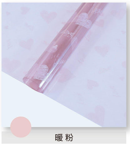 Colored Glass Paper Waterproof Opp Jelly Film Flower Paper,22.8*22.8 Inch-20 Sheets - Huayi Flower Wraps