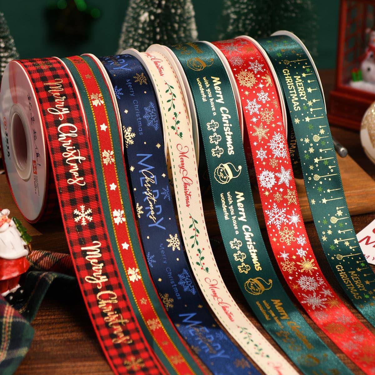 Cross Border Christmas Ribbon Decoration - Huayi Flower Wraps