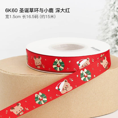 Cross Border Christmas Ribbon Decoration - Huayi Flower Wraps