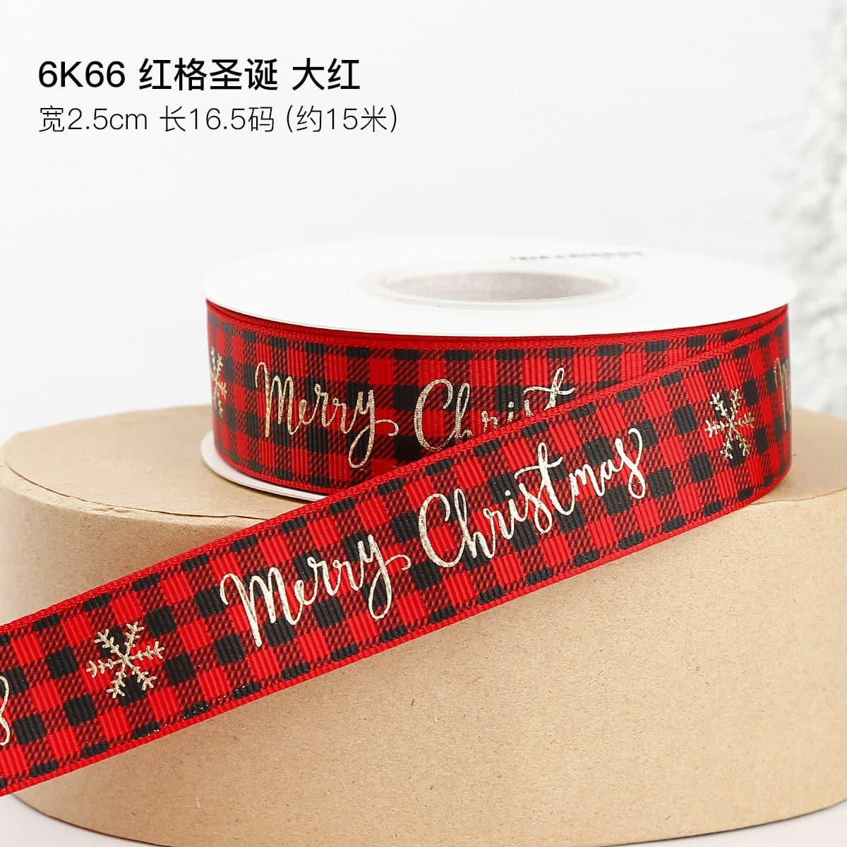 Cross Border Christmas Ribbon Decoration - Huayi Flower Wraps