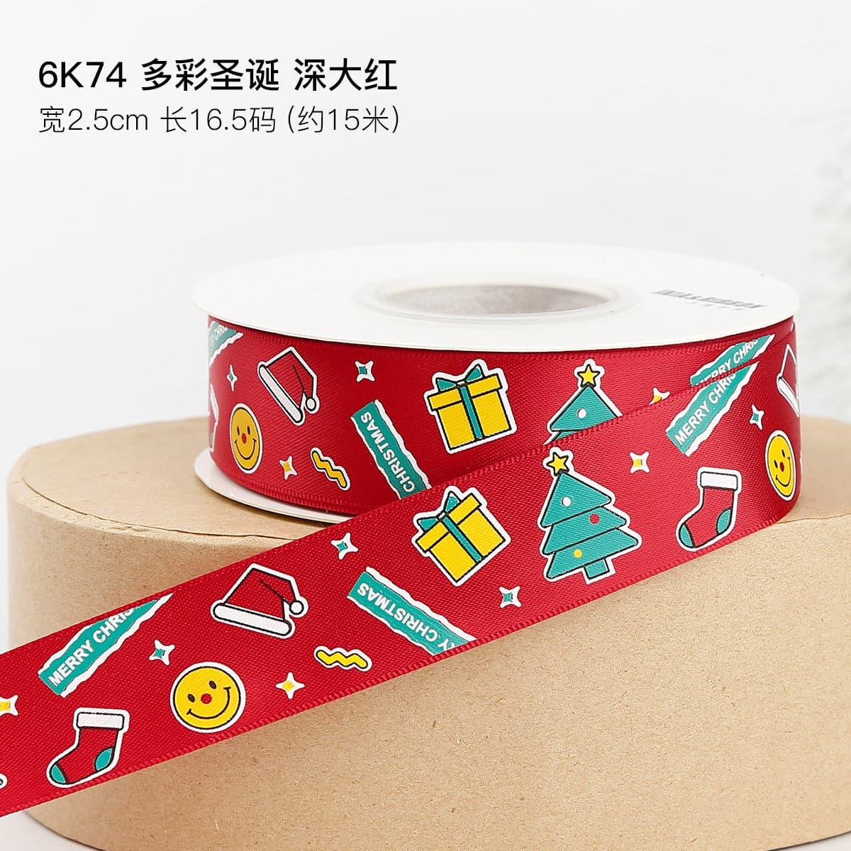 Cross Border Christmas Ribbon Decoration - Huayi Flower Wraps