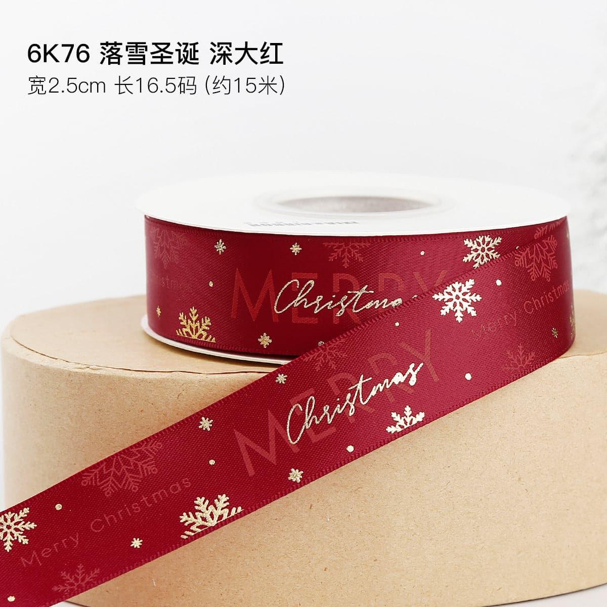 Cross Border Christmas Ribbon Decoration - Huayi Flower Wraps