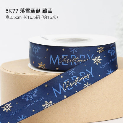 Cross Border Christmas Ribbon Decoration - Huayi Flower Wraps